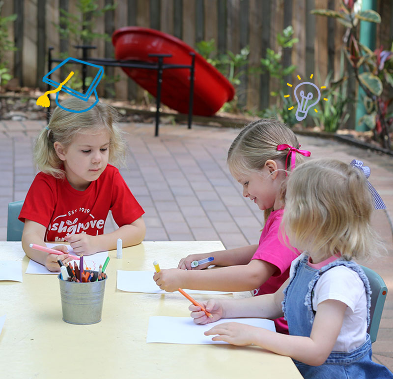 Kindy kids drawing